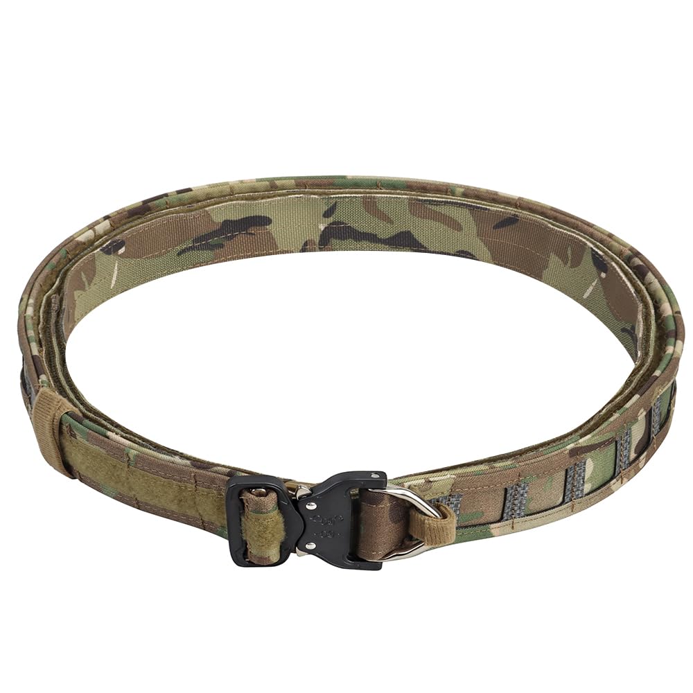Peminkoo MOLLE wojskowy taktyczny specjalny pas bojowy 1,8 cala z klamrą szybkiego zwalniania MOLLE, torba na ładowarkę Airsoft, paski 3 w 1 dla mężczyzn