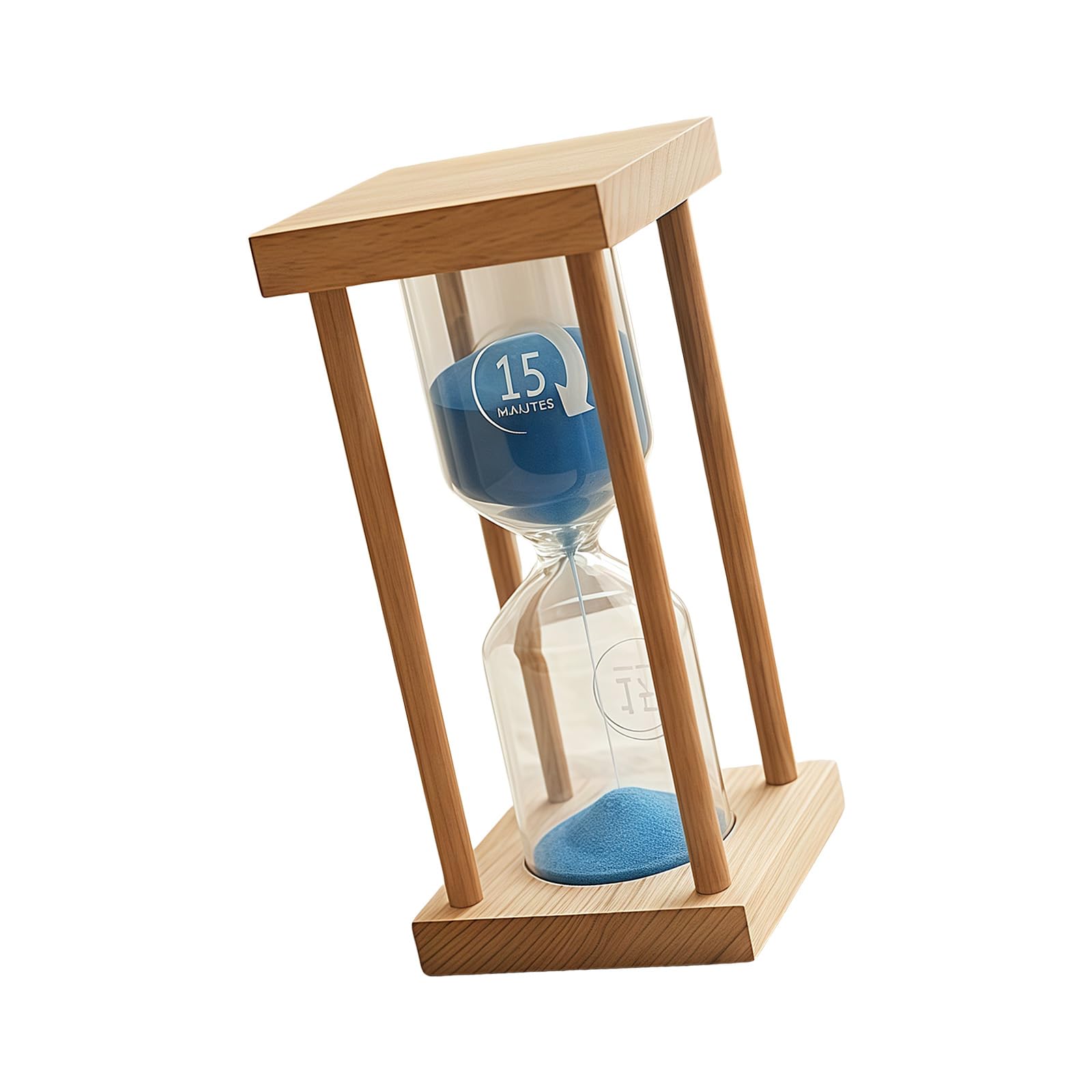 Wooden Sandglasses with Soft Glowing Technology to Track Time in Low Light Glowing Wood Timbers