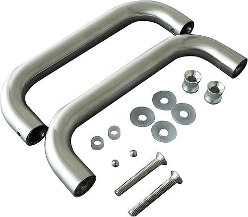 Miniatura 10 de CKB Manija de puerta de ducha de 6 pulgadas, tirador de puerta de cristal de ducha de vuelta a atrás compatible con vidrio de 14 a 12 pulgadas de