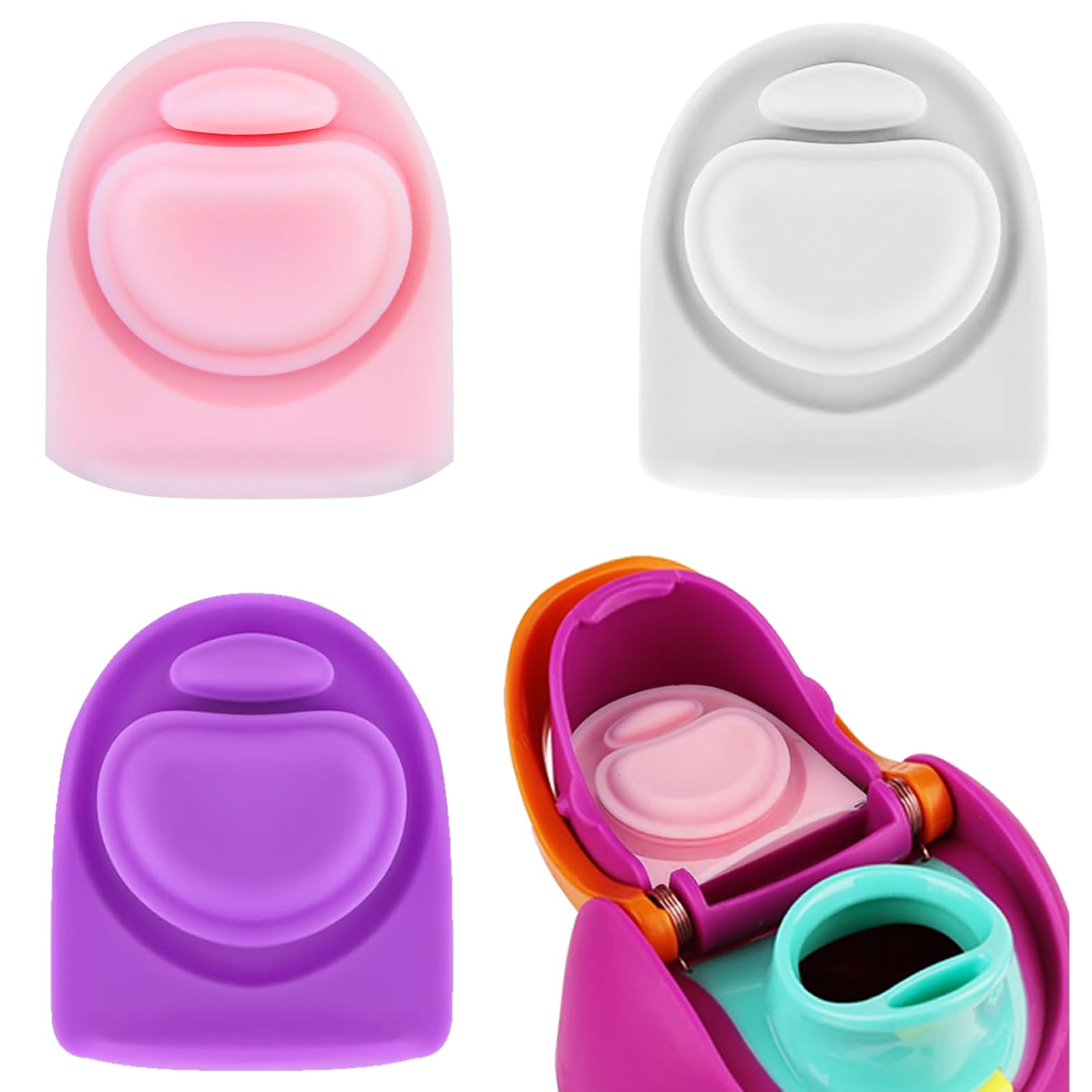 BMSQOFD 3 Pcs Replacement Lid Rubber Seal for Owala FreeSip 24oz 32oz, Replacement Stopper Gasket Parts Compatible with Owala 16/19/24/32/40oz Water Bottle Insert Silicone Accessories A2B7 — image 1