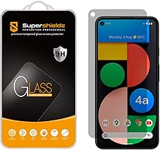 Supershieldz Paquete de 2 protectores de pantalla de vidrio templado antiespía diseñados para Google Pixel 4a (5G) de 6.2 pulgadas, Pixel 4a 5G UW [No apto para Pixel 4a de 5.8 pulgadas] (privacidad),