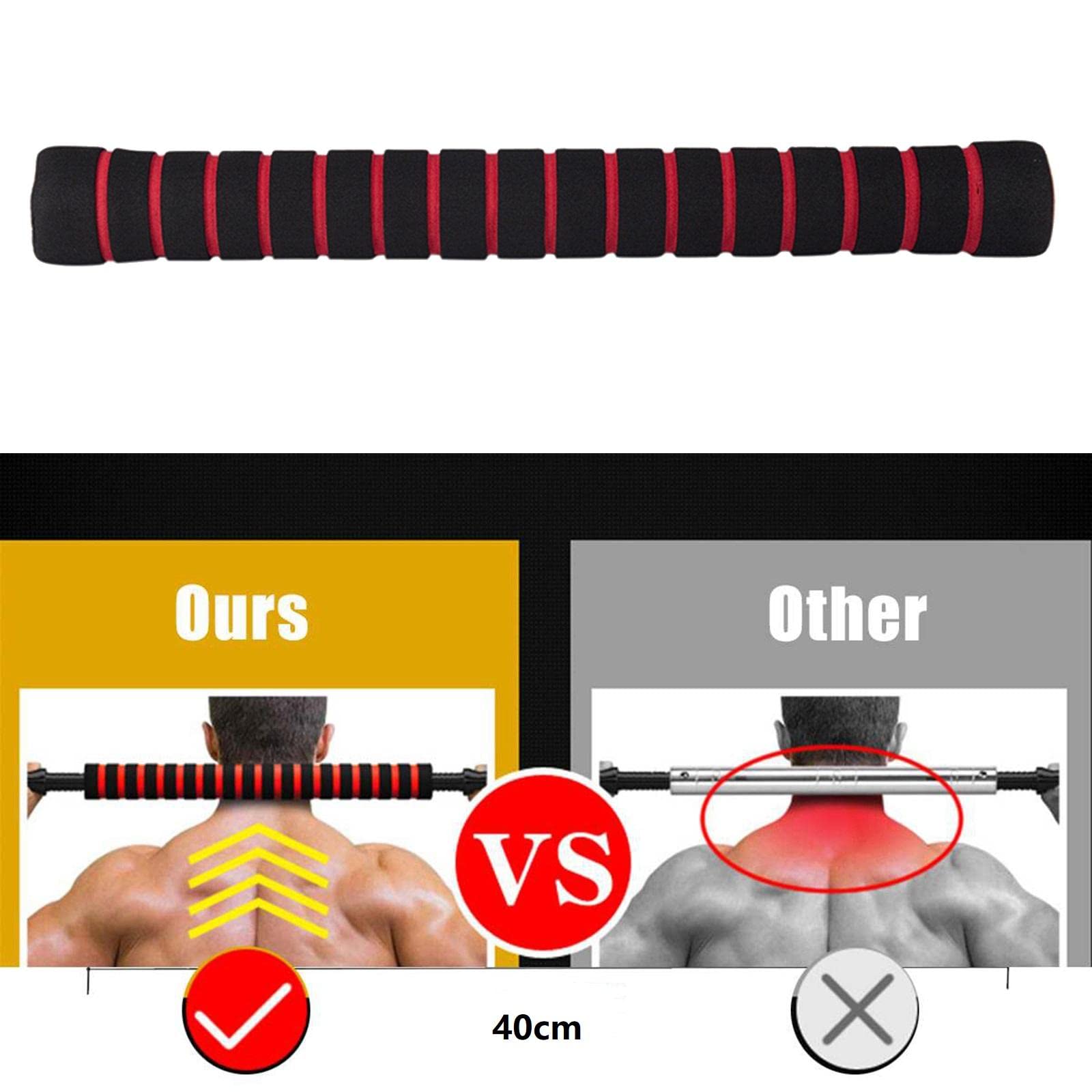 Barre D'Extension Pour Haltère – Acier Solide, Poignée éponge, Compatible 26 Mm, Pour Musculation