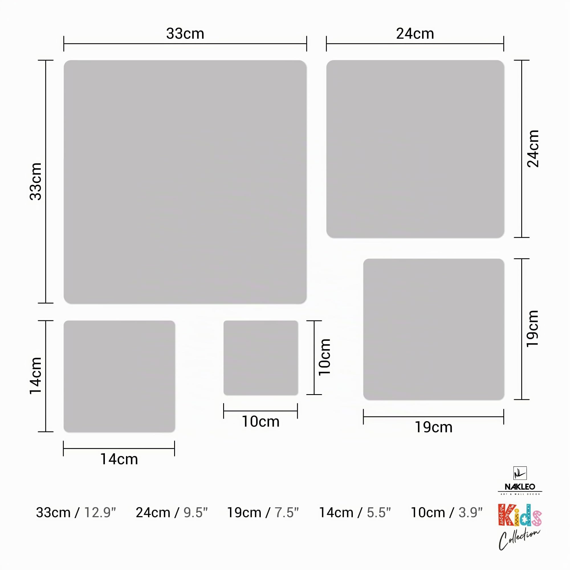 NAKLEO Pochoirs de Peinture pour Enfants, 5 pièces 9x9 à 34x34cm, Modèle de Dessin en Plastique, Réutilisables, Mer Tortue Animal, DIY Bricolage Décoration Chambre, Mur Meubles Papier