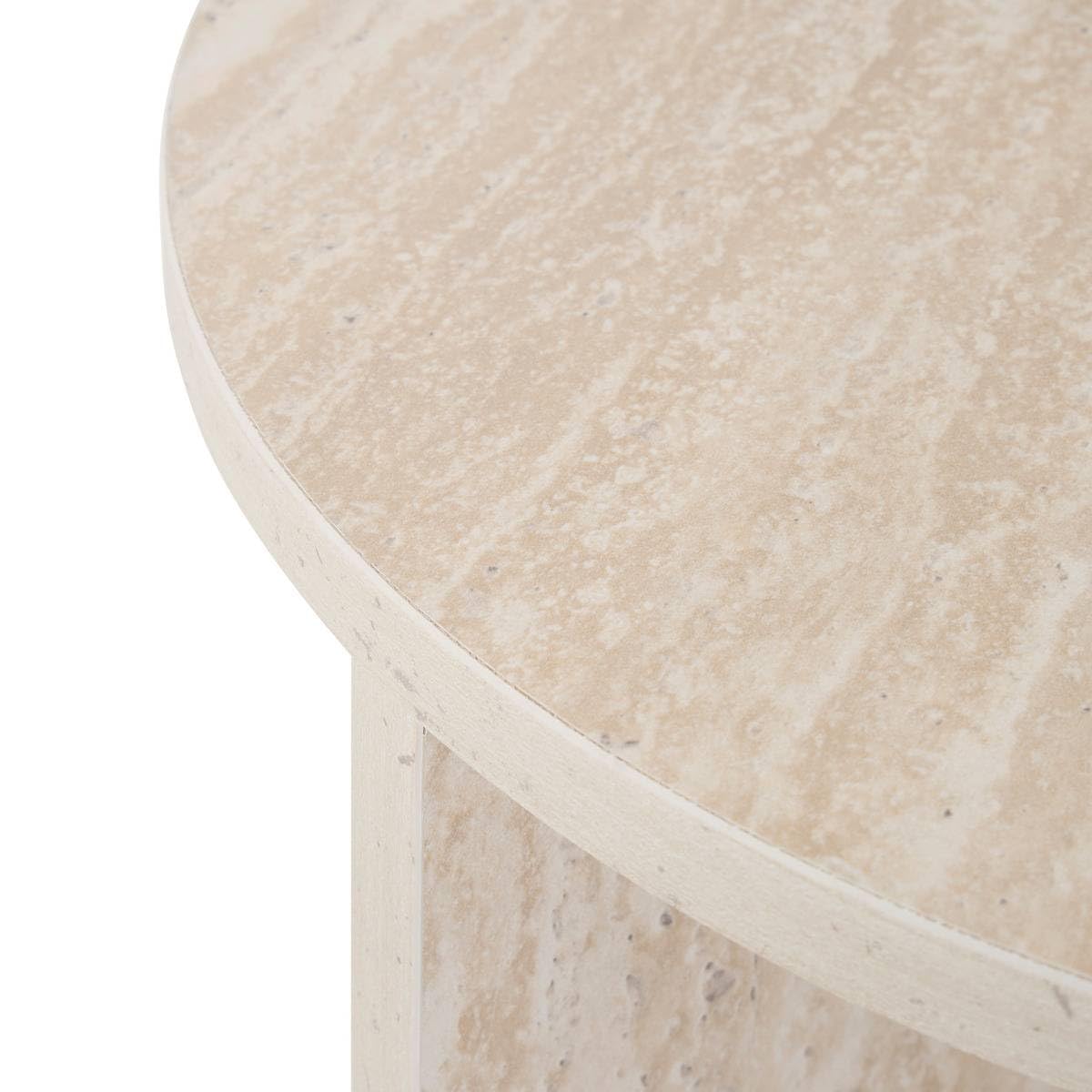 Atmosphera - Table d'appoint Anaya Beige 40x40x50cm