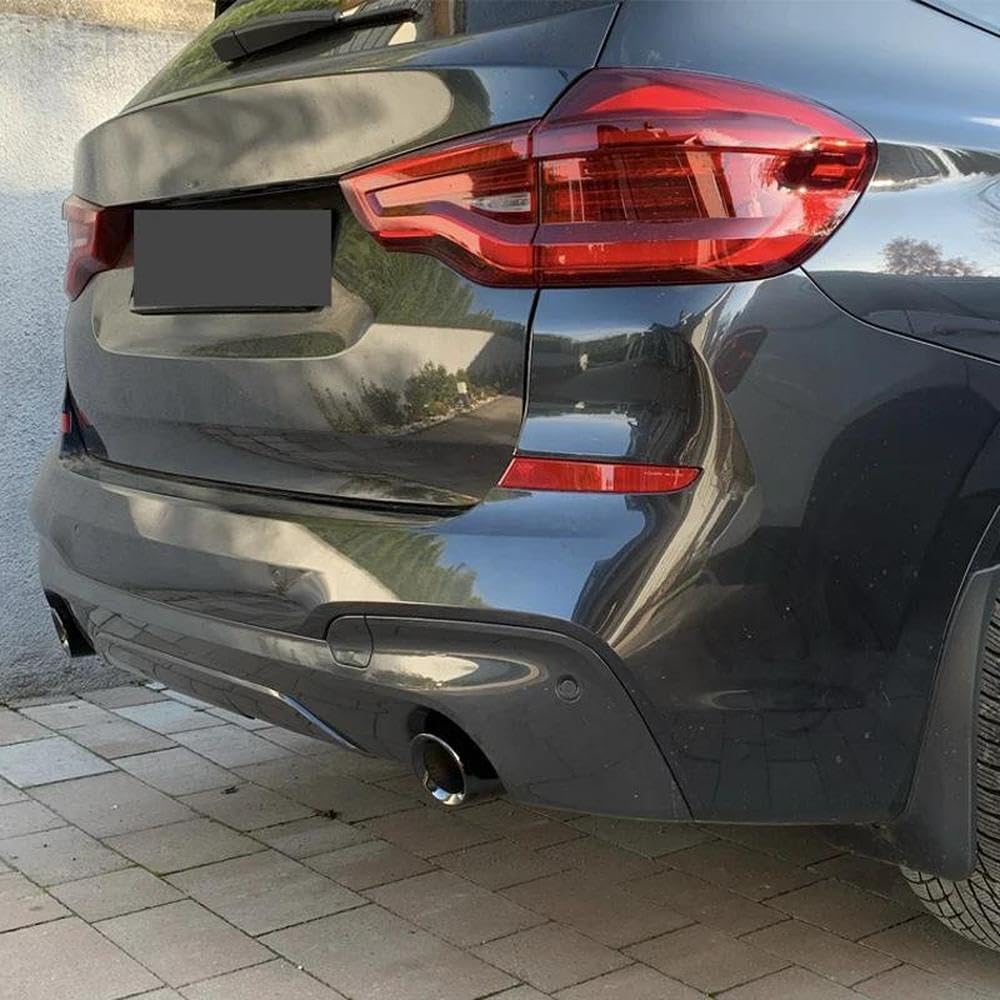 Spare Parts Car Accessories Original MufflerTailpipe Exhaust Tip Decoration Auto Parts For BMW X3 G01 X4 G02 2019-2021 Exhaust Trim(Black)