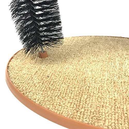 Cat Groom Self Grooming Cat Toy-Pet Cat Arch Self-Groomer And Massager - Groom Toy Pet Cat Scratcher Toys Fur Grooming Brush - Helps Prevent Hairballs And Controls Shedding #TOP3