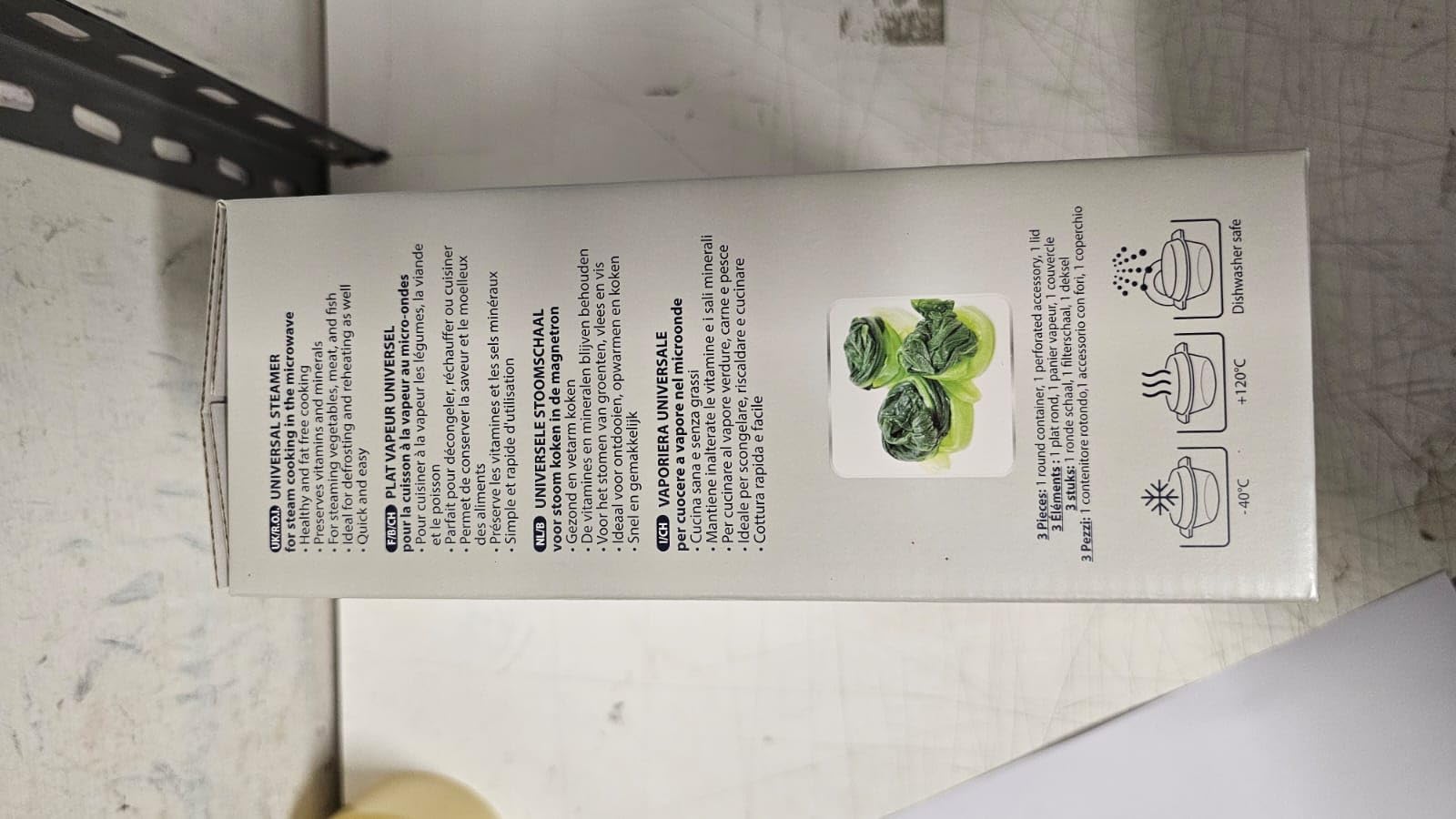 Wpro STM006 C00332003 Universal Steamer for Microwave-Orange