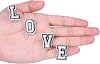 CUNUEN 37 Pack Letter Decoration Charms 0-9# Number, Alphabet ABC-Z Letter, DIY for Boy Girl Teens Men Women and Adults