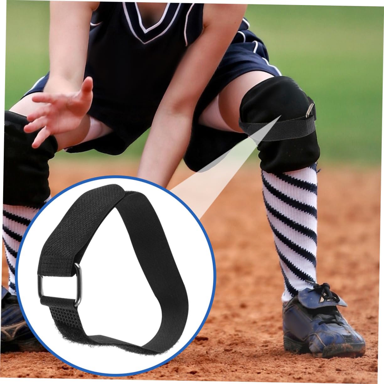 SUPVOX Baseball Leggings Protège-Tibia Sangle De Jambe De Sport Capteurs De Baseball Sangles D'Engrenage Protège-Jambes Sangles pour Remplacement Fournitures De Sport Tibia Sangle Fixe