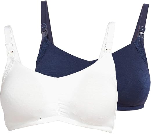 Inner Sense Organic Cotton Bamboo Feeding Bra for Women Full Coverage I Removable Padded and Wirefree Design Nursing Bra f...