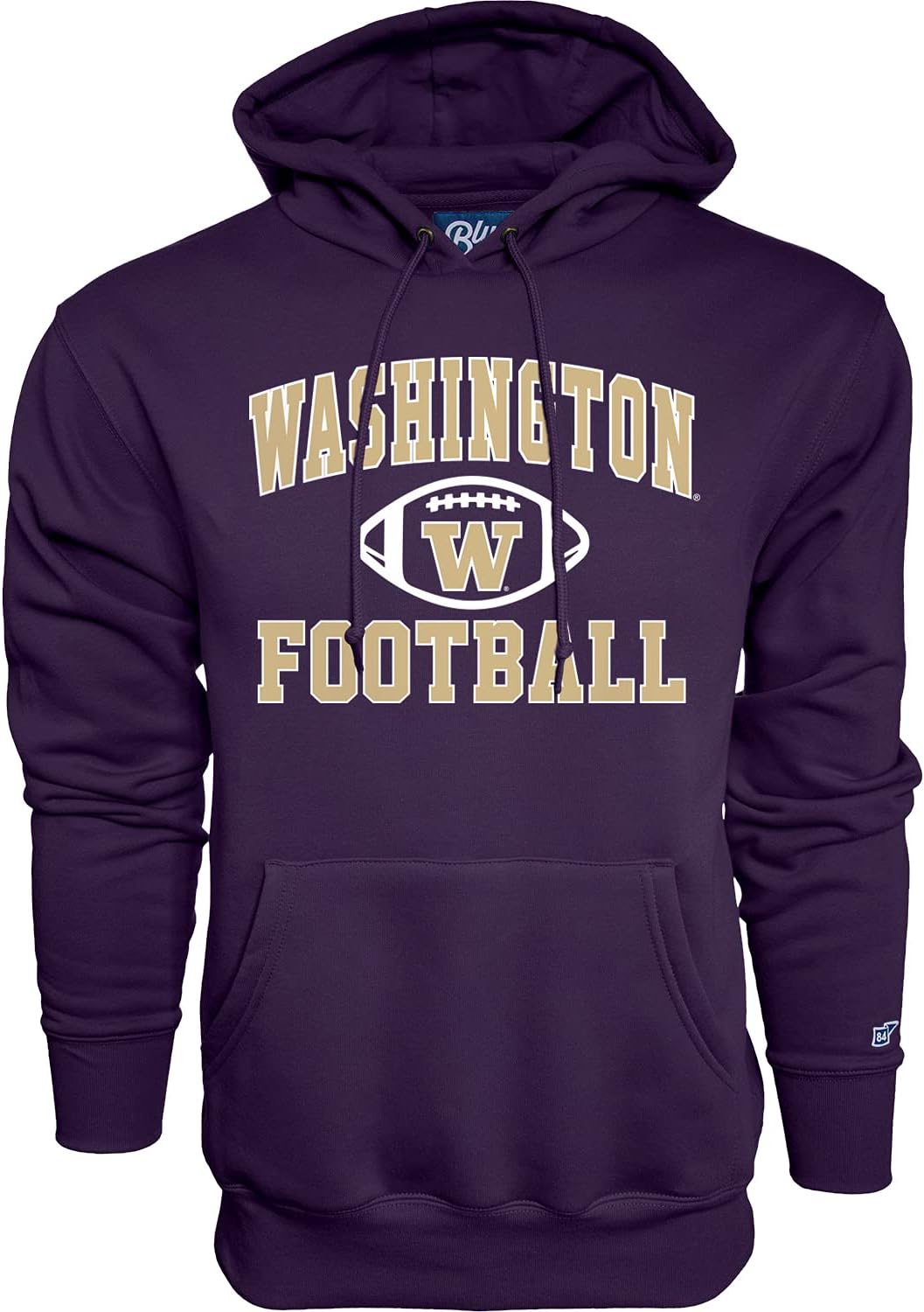 Blue 84Men's Hoodie Team Color Football Hooded Sweatshirt
