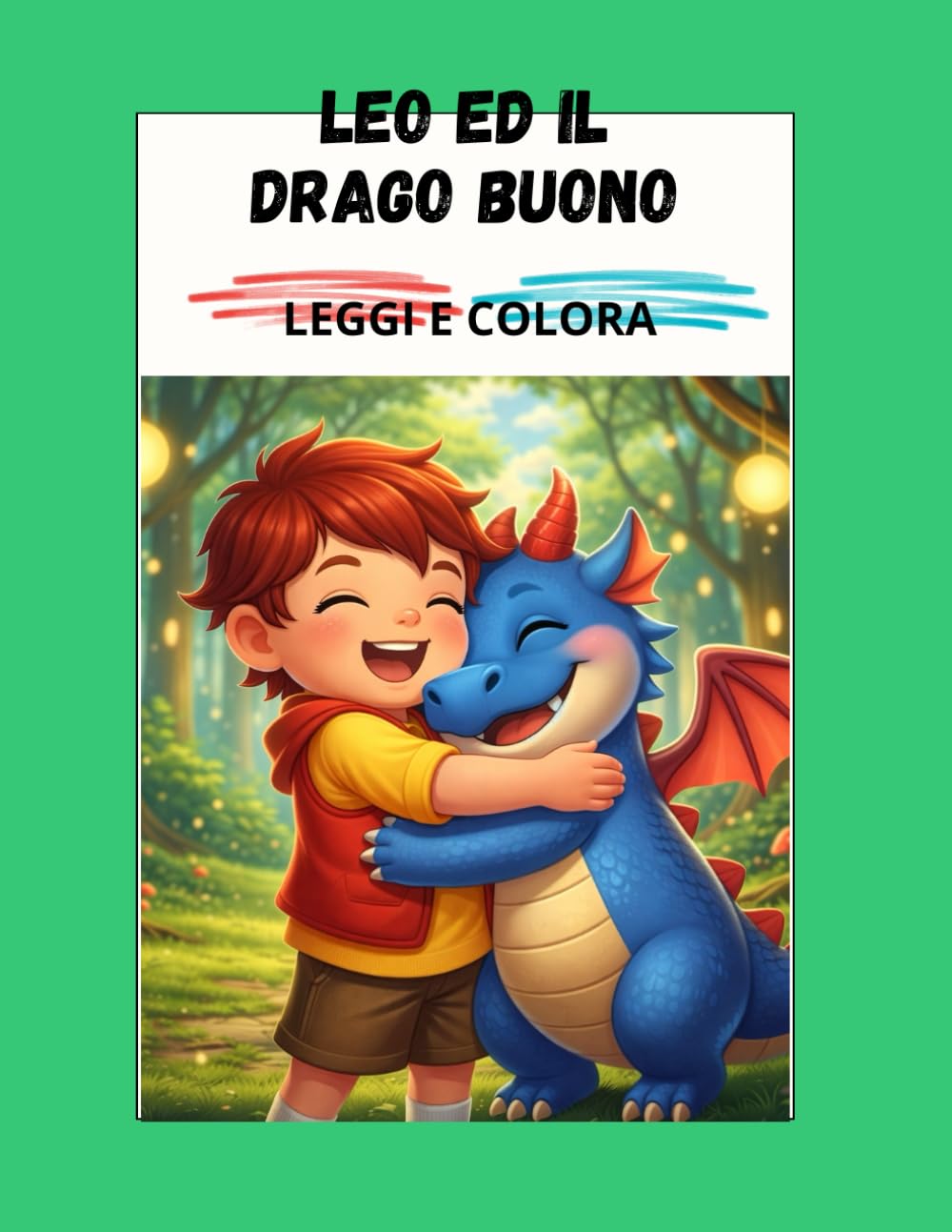 Leo ed il drago buono: leggi e colora