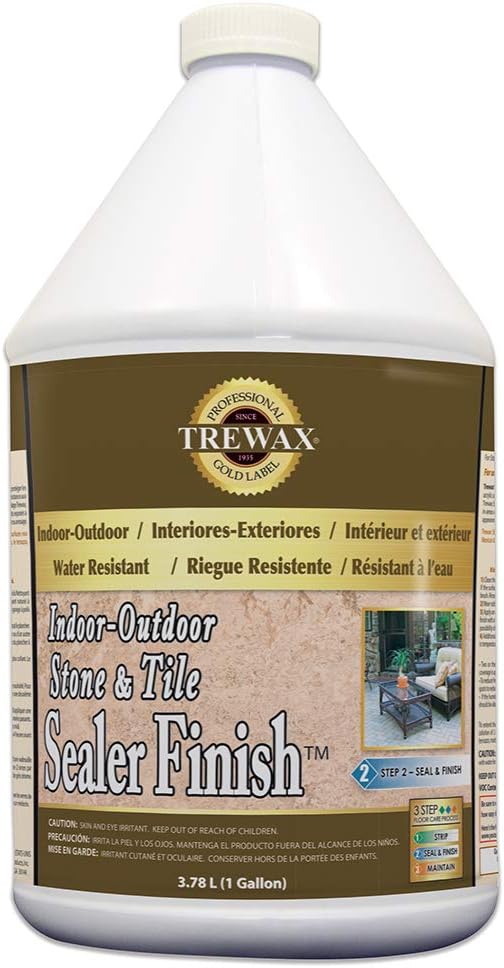 Trewax Professional Gold Label Stone and Tile Sealer, Concrete Sealer, 1-Gallon