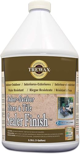 Miniatura 3 de Trewax Sellador profesional de piedras y azulejos con etiqueta dorada, sellador de concreto, 32 onzas líquidas, paquete de 2
