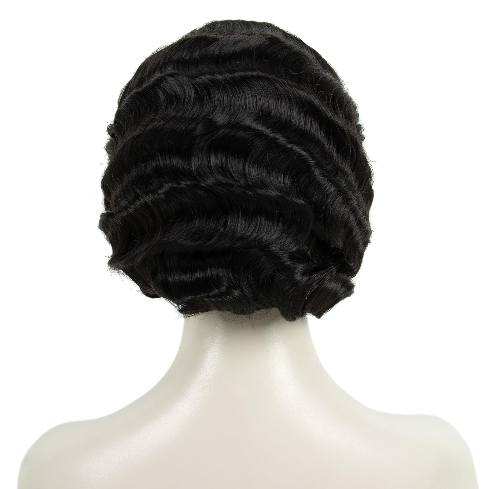 Amazon.com : MEDISIFA Short Black 1920s Wig for Women Gatsby 