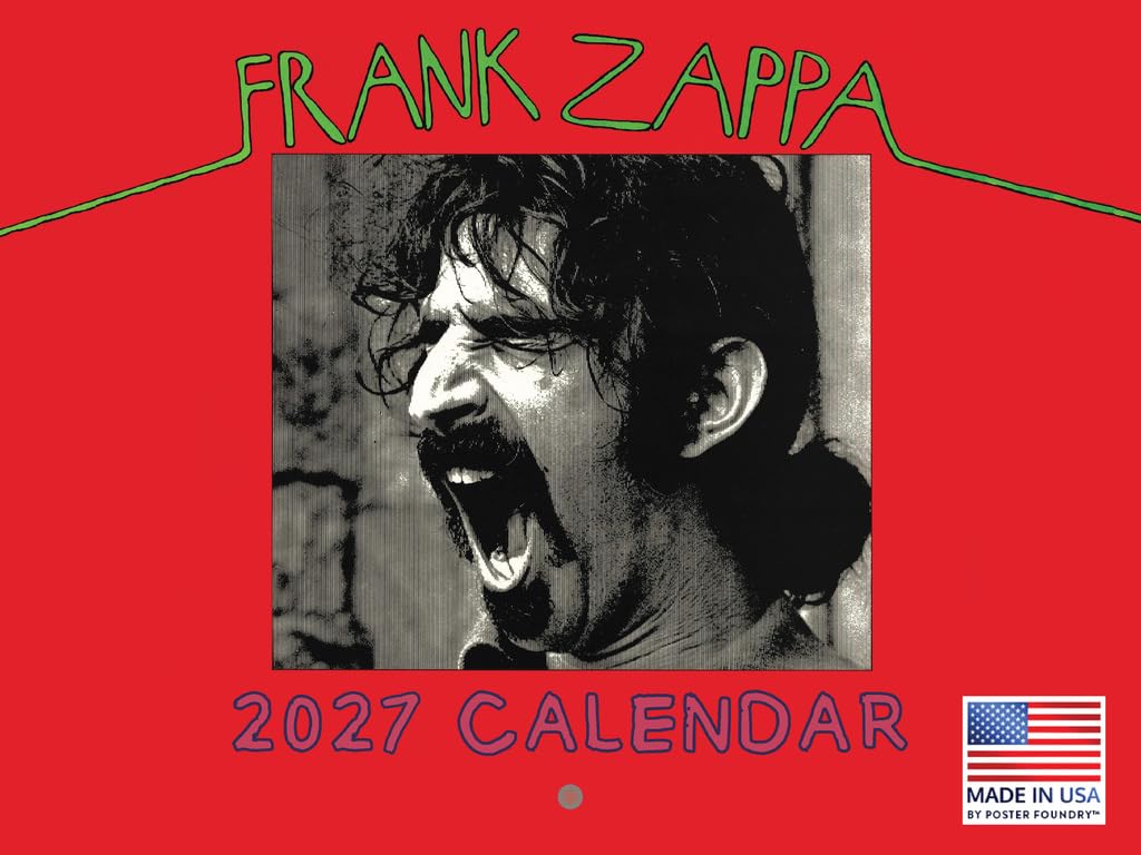 Frank Zappa Calendar 2027 Monthly Wall Calender 12 Month