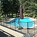 Sentry Safety Pool Fence EZ-Guard 5' Tall 10' Long Removable Child Barrier Pool Safety Mesh Fence (Black)