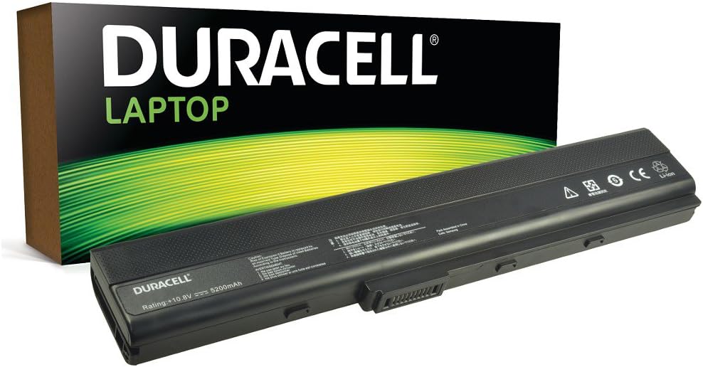 Duracell Original Laptop Battery for Asus A32-K52 - fits A42J | A52F | K52JB | K52JK Laptops