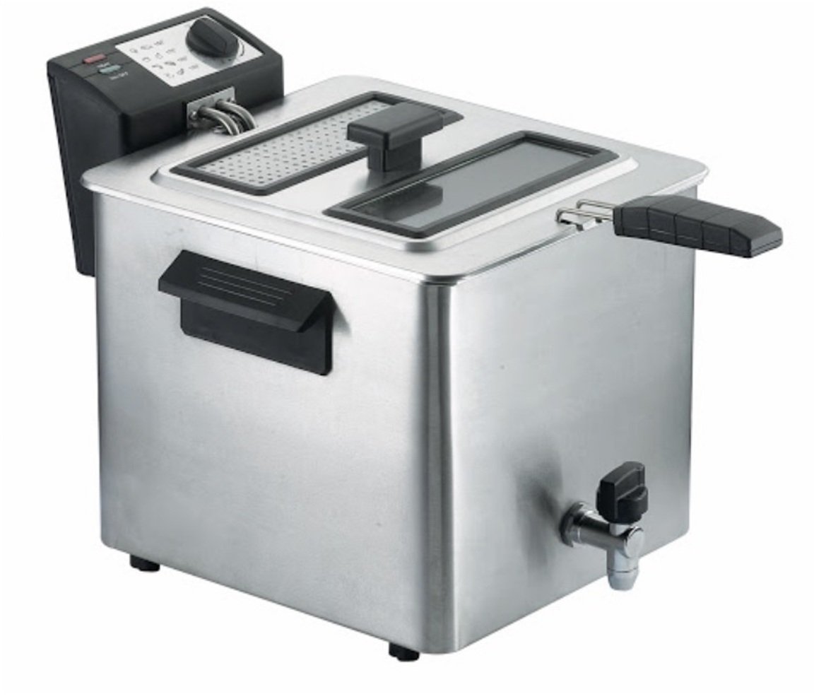 RGV Fritteuse Type 8/N Schwarz, Edelstahl