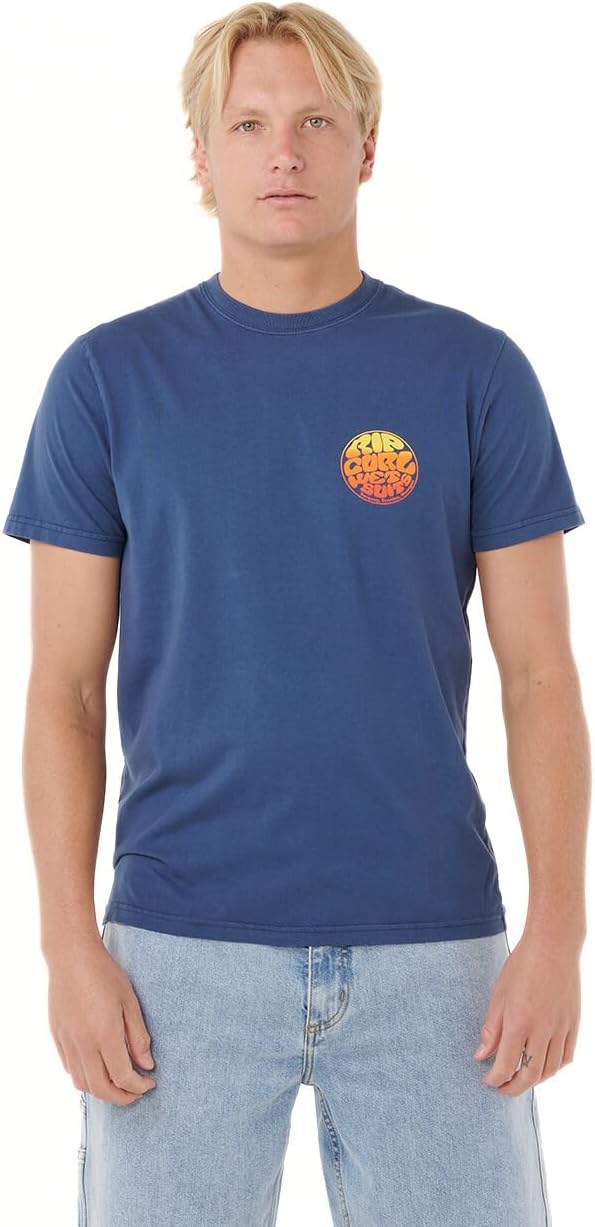 Rip Curl Men's Graphic Short Sleeve Crew Neck T-Shirt, Standard Fit