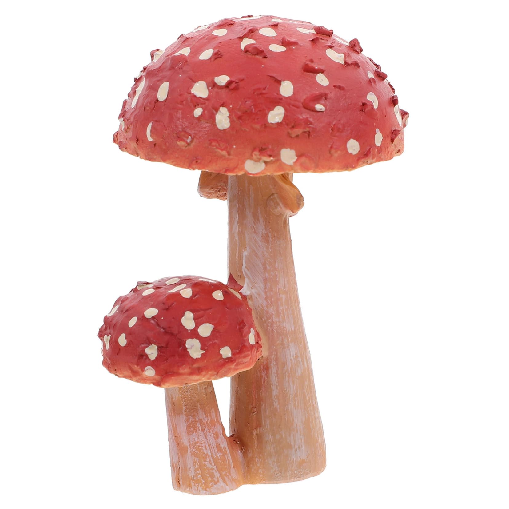 BESPORTBLE 5stücke Gartenpilz Figurine Niedliche Rote Pilzskulptur Für Garten Dekoration Bonsai Zubehör Festival Für Sammler Und Sicherem Und Haltbarem Resin