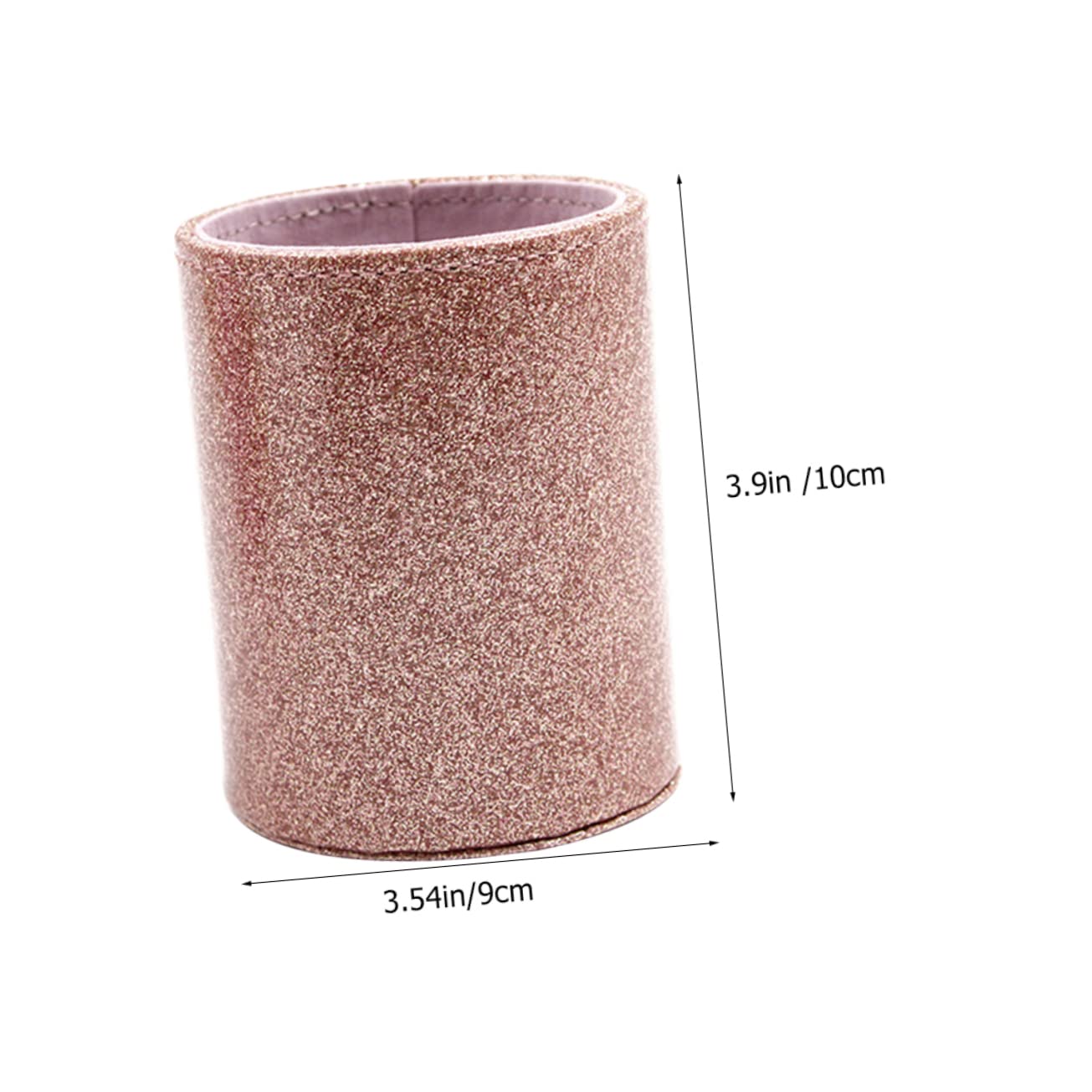 Ciieeo 4stücke Pu Leder Stiftehalter Mit Glitzer Multifunktionale Aufbewahrung Für Stifte Pinsel Und Kosmetik Für Schreibtisch Und Make-up Zartem