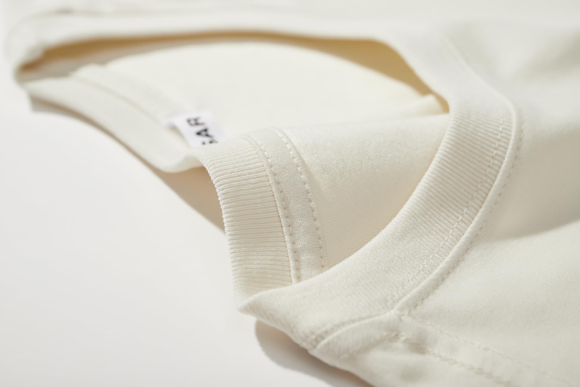 VEIISAR T-shirt da uomo pesante girocollo da uomo in cotone di alta qualità, pre-ristretta, S-3XL