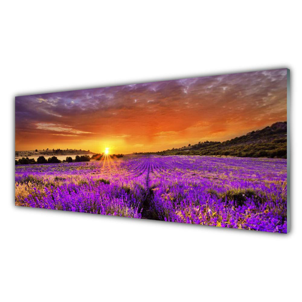 Tableau en verre acrylique 125x50 cm pour habiller un grand mur vide