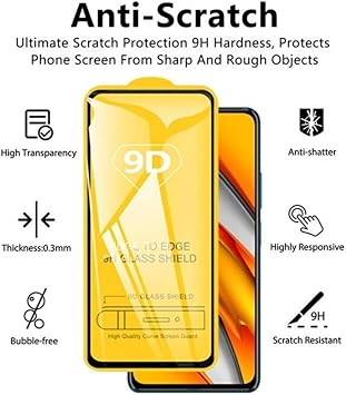 PSR Aksesuar Poco X7 Pro Uyumlu 9D Kırılmaz Cam Ekran Koruyucu – Ultra Darbe Emici, Tam Kaplama (Poco X7 Pro)