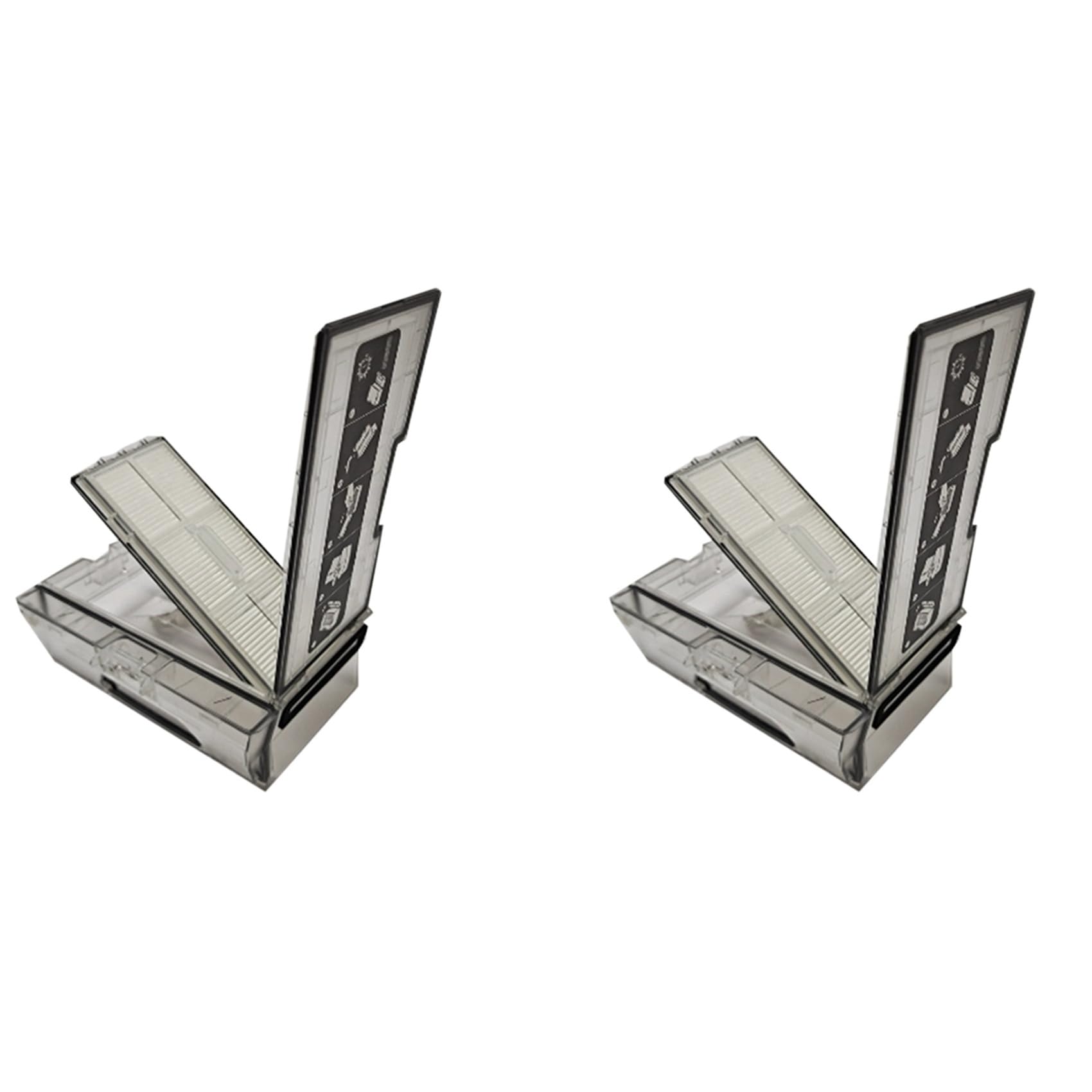 Hndhbfgrt 2X for S7 S7MAXV T7S T7S Plus New Dust Box Vacuum Cleaner Robotic Parts Robot Dustbin Box with Filter