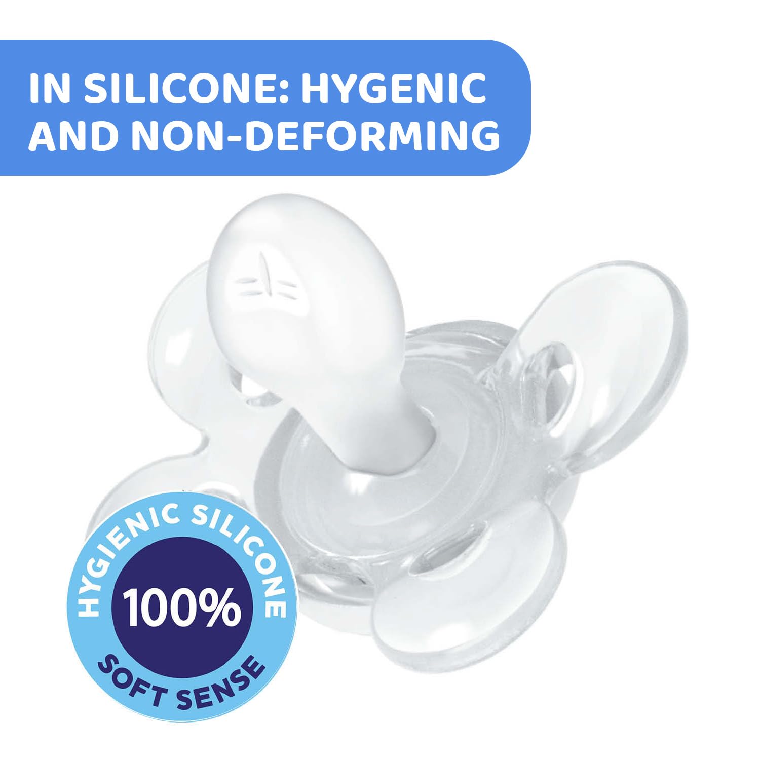 Chicco PhysioForma Comfort Silikon Emzik (16-36 Ay, 2'li), Mavi