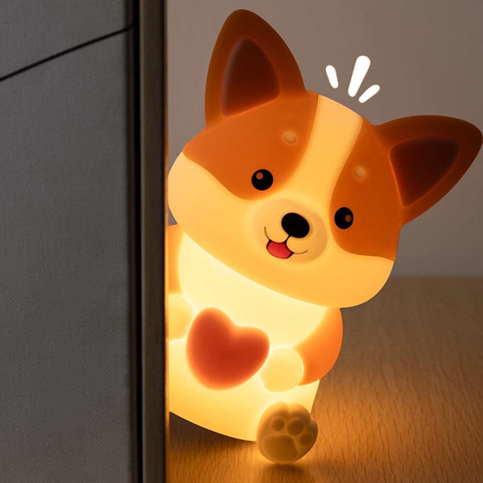 Luce Notturna Per Camera Dei Bambini Ricaricabile Dimmerabile 3 Modalità | Lampada Notturna Comodino Cane Per Bambini Camera da , Cameretta, Comodino, Scrivania, Dormitorio, Interno, Compleanno