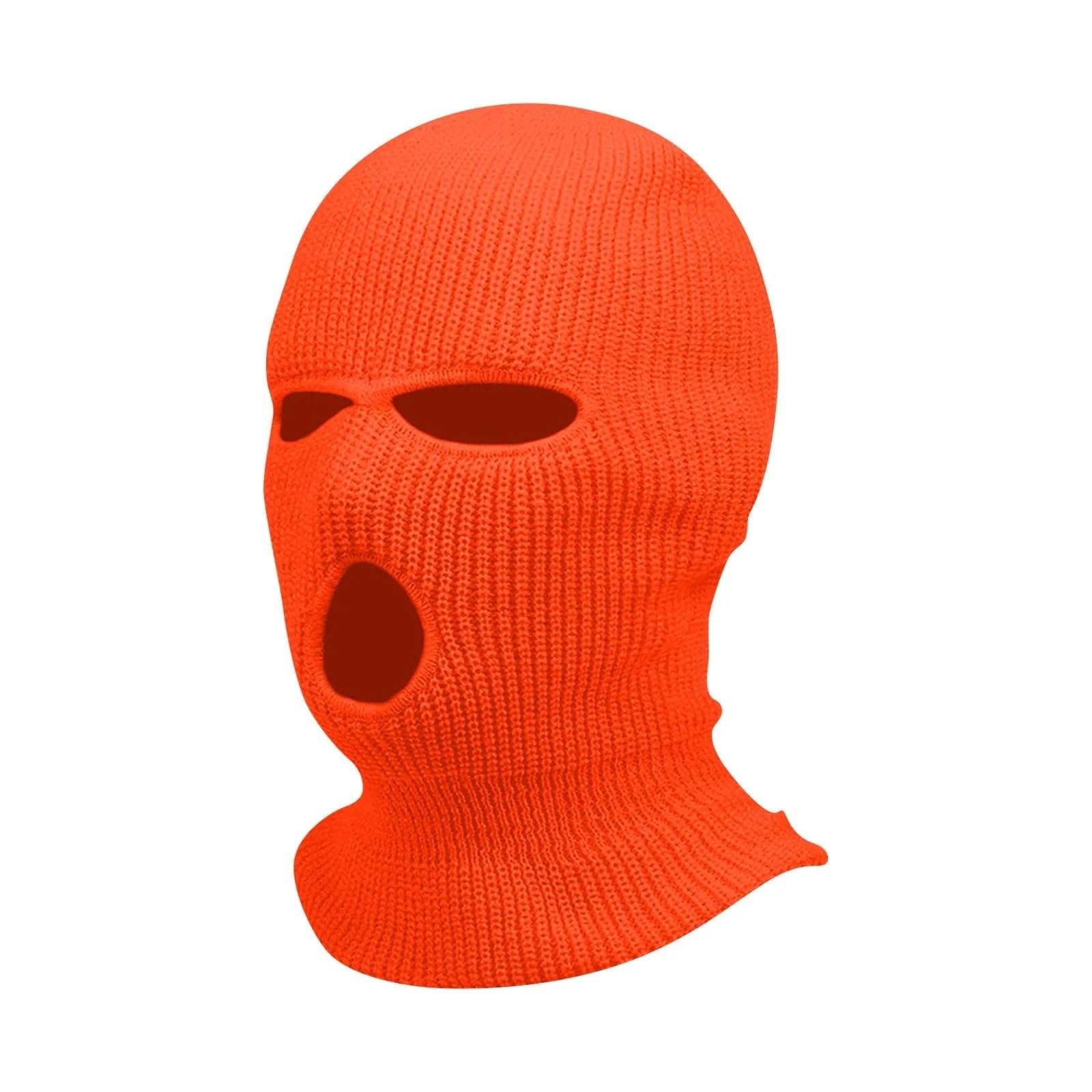 2Pcs Winter Men Hat Mask 3 Hole Full Face Ski Cap for Skiing para Esquí Ciclismo