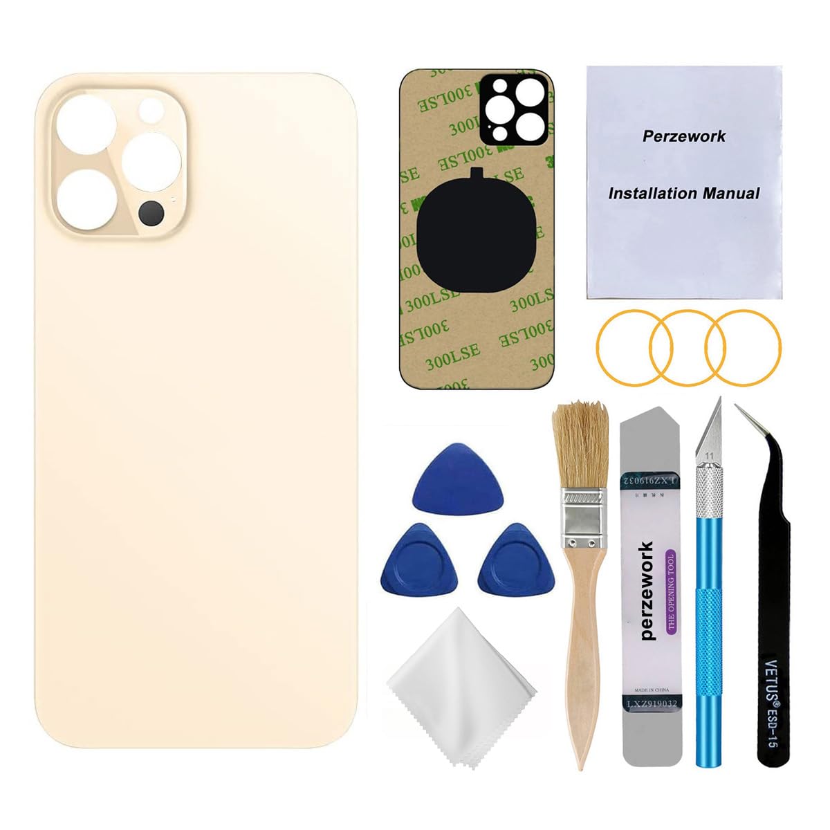 Amazon.com: Perzework OEM Rear Back Glass Replacement (Gold