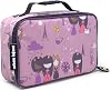 Urban Infant Yummie Kids Lunch Box Insulated Bag - Toddler Boys and Girls – Perfect for Daycare Preschool Travel Snacks – Allergy Alert Cards - Fits Bento Boxes - Violet