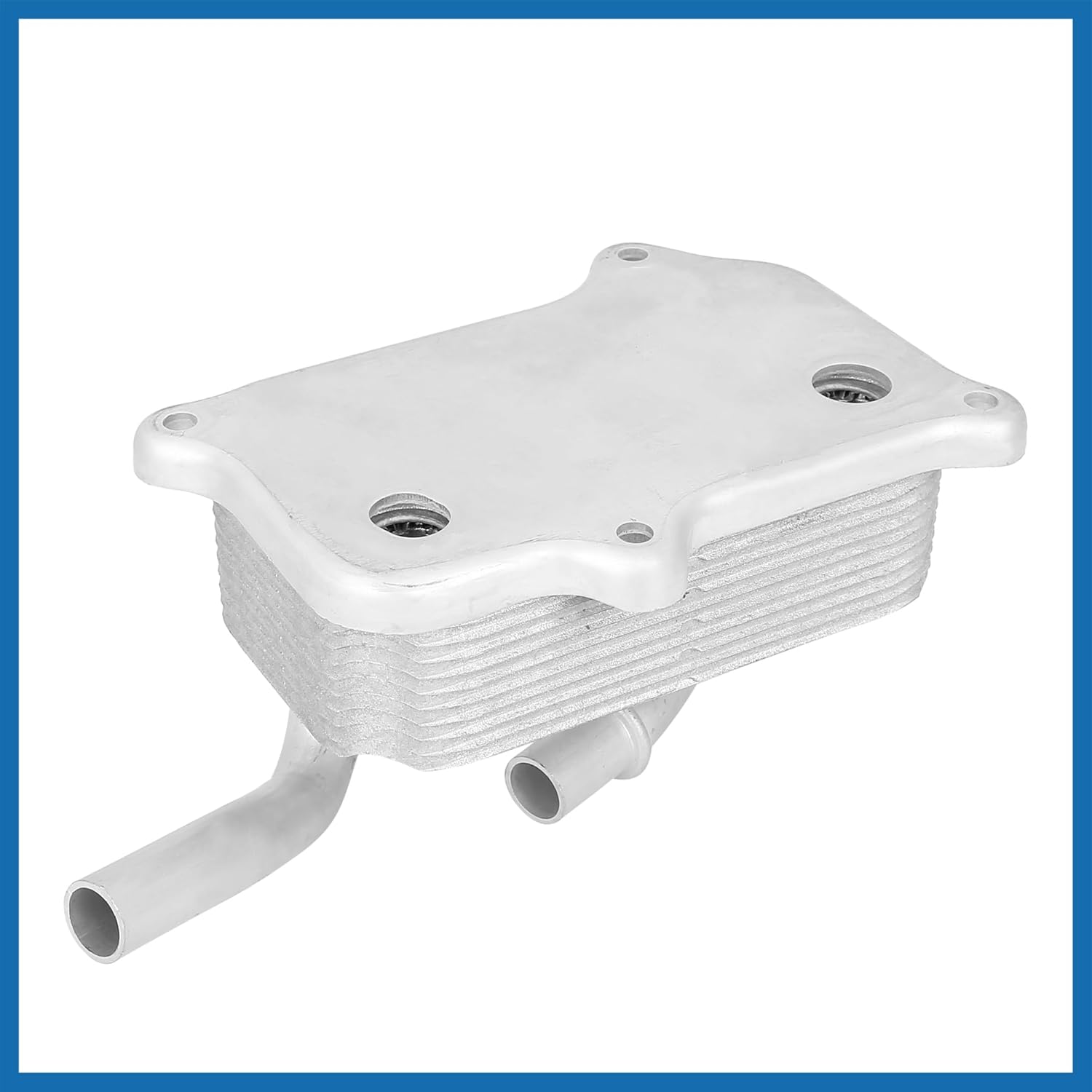 1121880401 Automobile Engine Oil Cooler Silver Tone for Mercedes-Benz C240 2002-2005 Item Replacement