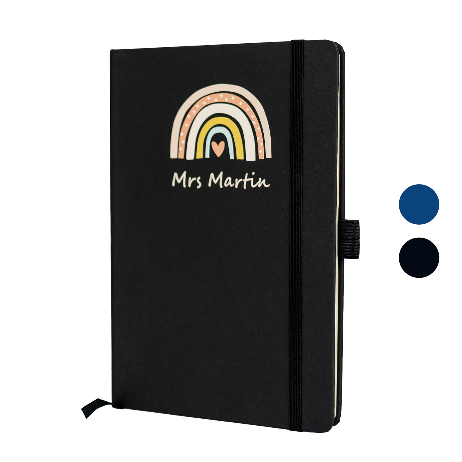 Personalised Teacher Notebook: Rainbow Design, End Of Year Gift - View #12