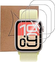 3 Pieces Screen Protector for Apple Watch SE 3 40mm, TPU Flexible Hydrogel Film, HD Full Coverage Anti-Scratch, Bubble Free Protective Film