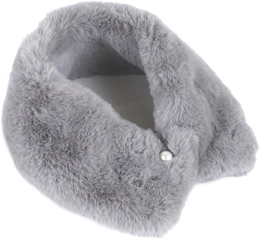 ルネ　シュシュ付ティペット(レッキスファー)【未使用】 ルネ シュシュ付ティペット(レッキスファー)【未使用】 ルネ シュシュ