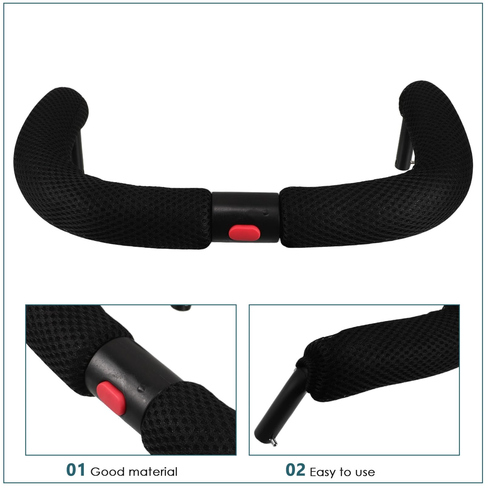 Toyvian Kinderwagen Sicherheitsbügel Mit Netzgewebe Und Schaumstoffpolsterung Armlehne Für Buggys Universeller Schutzbügel Für Unterwegs