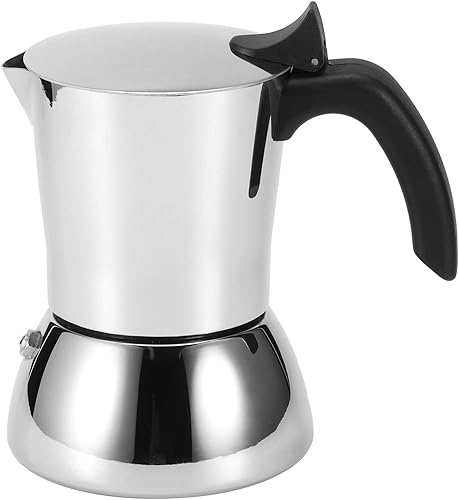 Cafetera de acero inoxidable, 6 tazas de café expreso, olla moca para café italiano, cafeterías caseras
