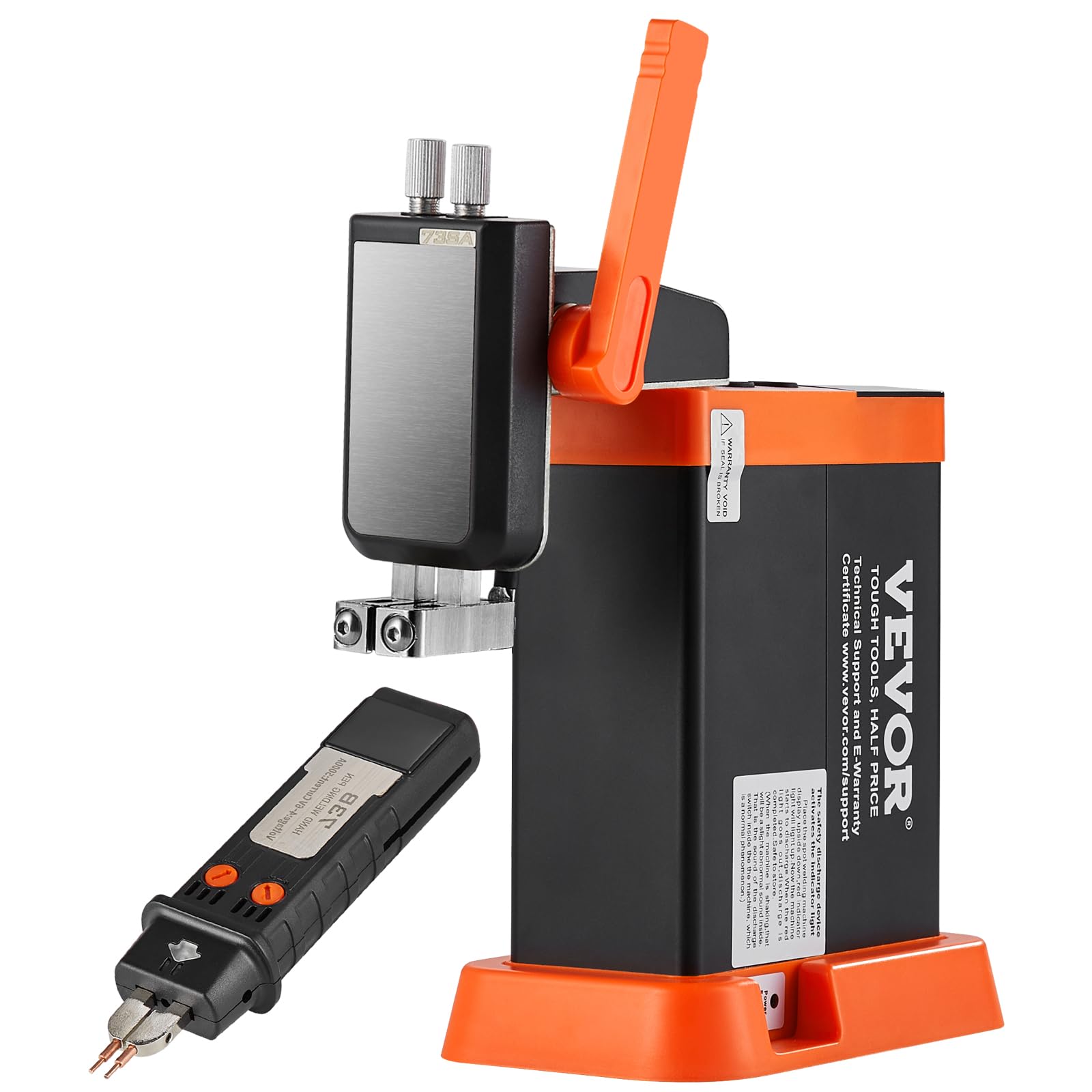 VEVOR Soudeuse par points pour batterie 801D, condensateur 14,5 kW, soudeur à impulsion stockage d'énergie, stylo de soudage 73B 2 modes, nickel pur 0,1-0,3 mm