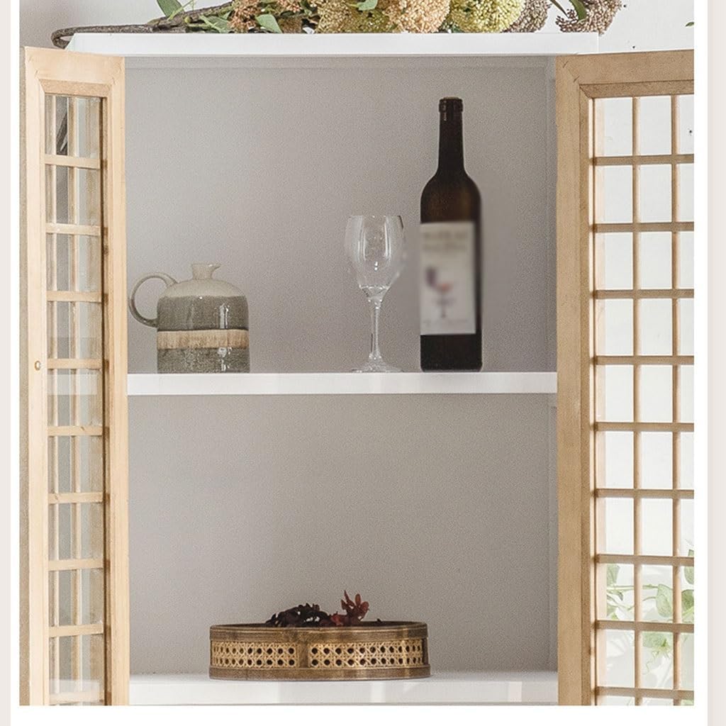 Sideboard Cabinet Solid Wood Entrance Cabinet Retro Entrance Hall Side Cabinet B&B Dining Side Cabinet Living Room Bedroom Storage Storage Cabinet Sideboard Cabinet with Drawers
