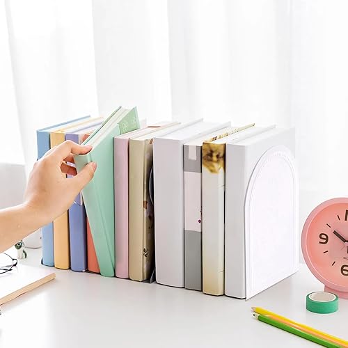 Miniatura 3 de L-Shaped Bookends Book Rack Stoppers Metal Holders Shelf Desk Bookshelf Decorative L-Shaped Holders Decorative End Shelf