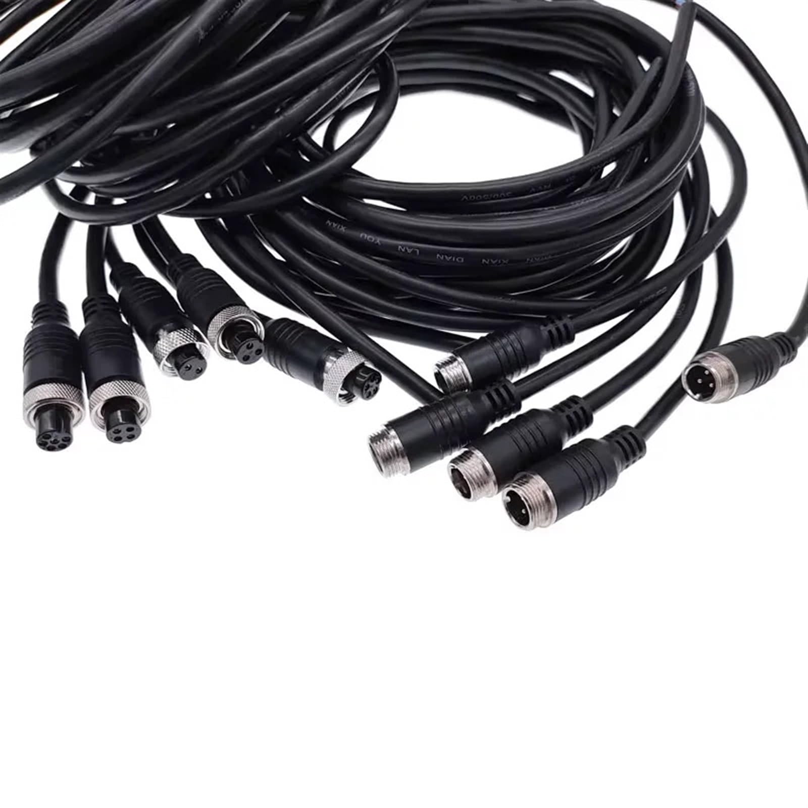 2M GX12 2/3/4/5/6Pin męski/żeński przedłużacz M12 złącze wideo i audio do kamery (4-pinowy żeński żeński)
