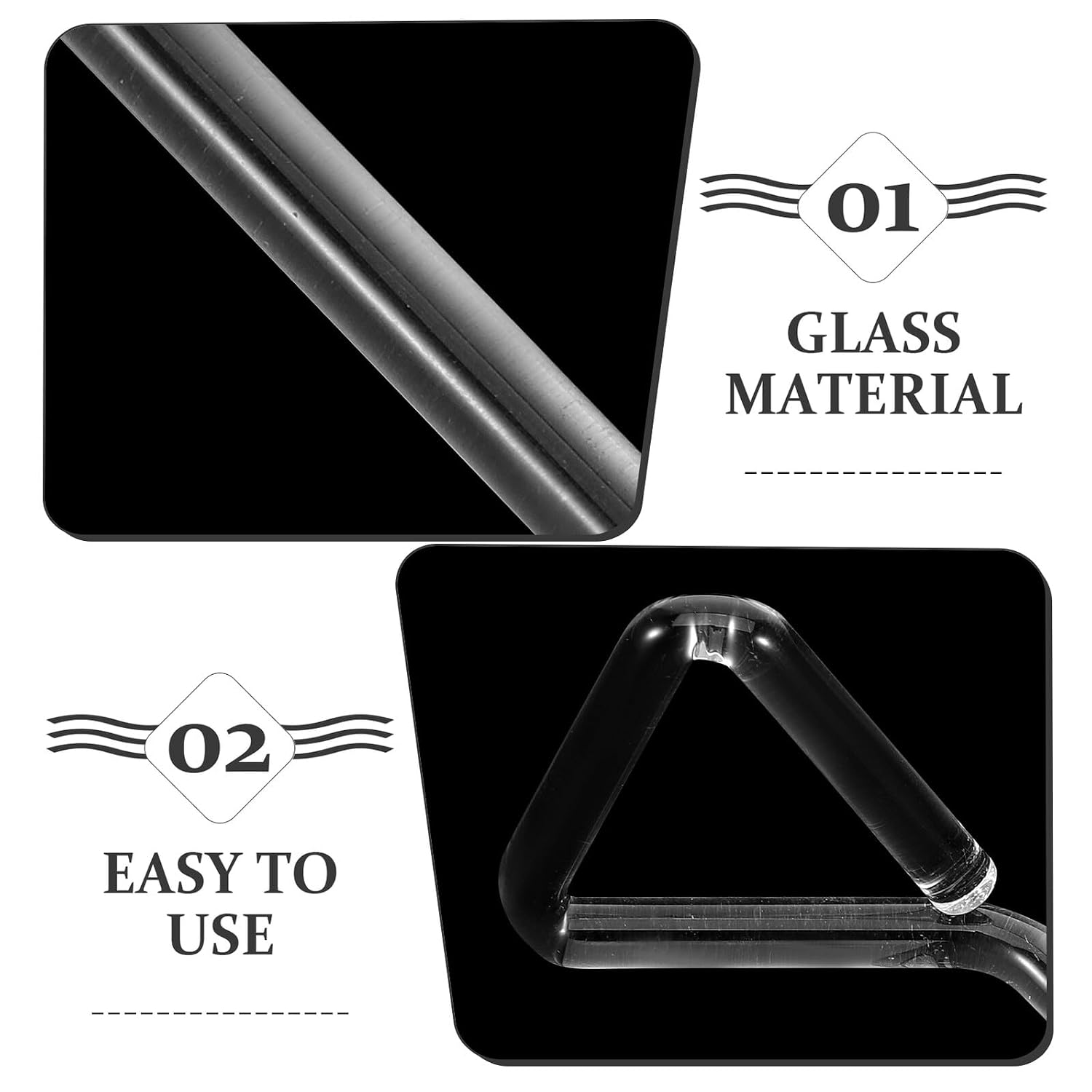 4pcs Glass Cell Spreader Coating Rods Laboratory Spreader Tools for Even Cell Distribution and Easy Cleaning in Scientific Labs