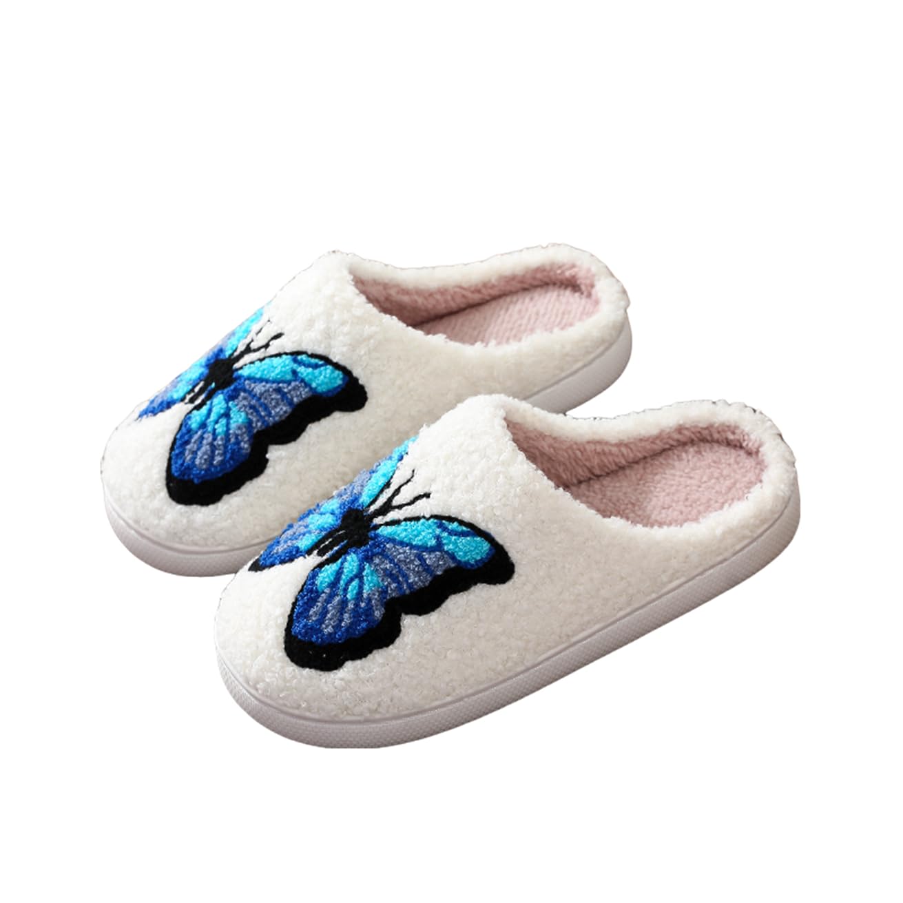 LNERIP Slippers Winter Womens Mens Fluffy Plush Slippers Animals Cute Cartoon House Slippers Cuddly Warm Shoes Indoor Outdoor Girls Women
