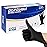 KKD Nitrile Gloves Disposable 100 Count 5.5 Mil Latex Free & Powder Free Gloves For Cooking, Cleaning, Insdustrial and Salon Use, Black, Large