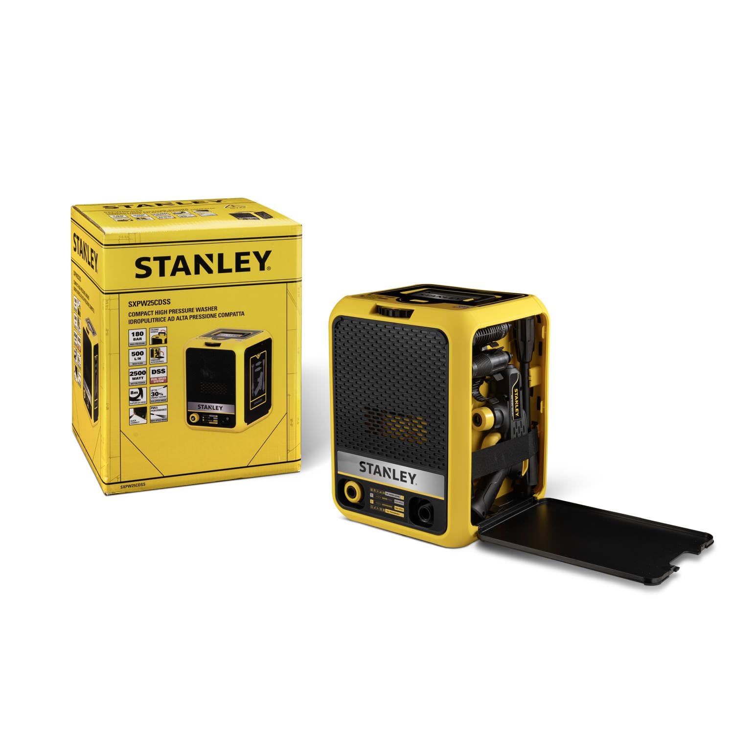 Stanley SXPW25CDSS Yüksek Basınçlı Yıkama Makinesi, Kompakt, Araba