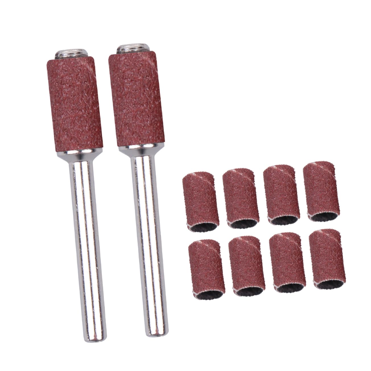 Cabilock 1 Set Mini Sanding Bands for Nail Drill Sand Bands Kit 80 Mesh Polishing Sandpaper Ring for Grind Sand Paper